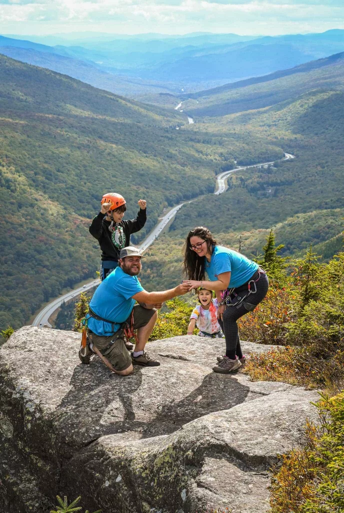 Climbers get engaged on New Hampshire mountain pass