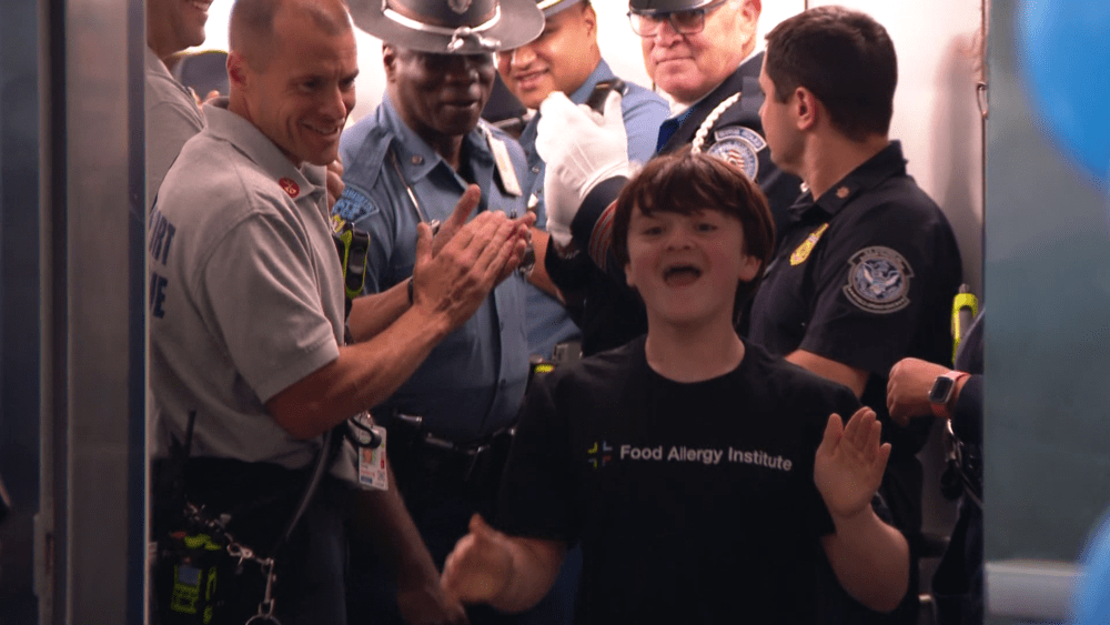 After 71 cross-country flights, airline celebrates end of boy's allergy treatment