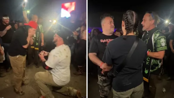 A couple got engaged, another got married during Korn's set at a music festival