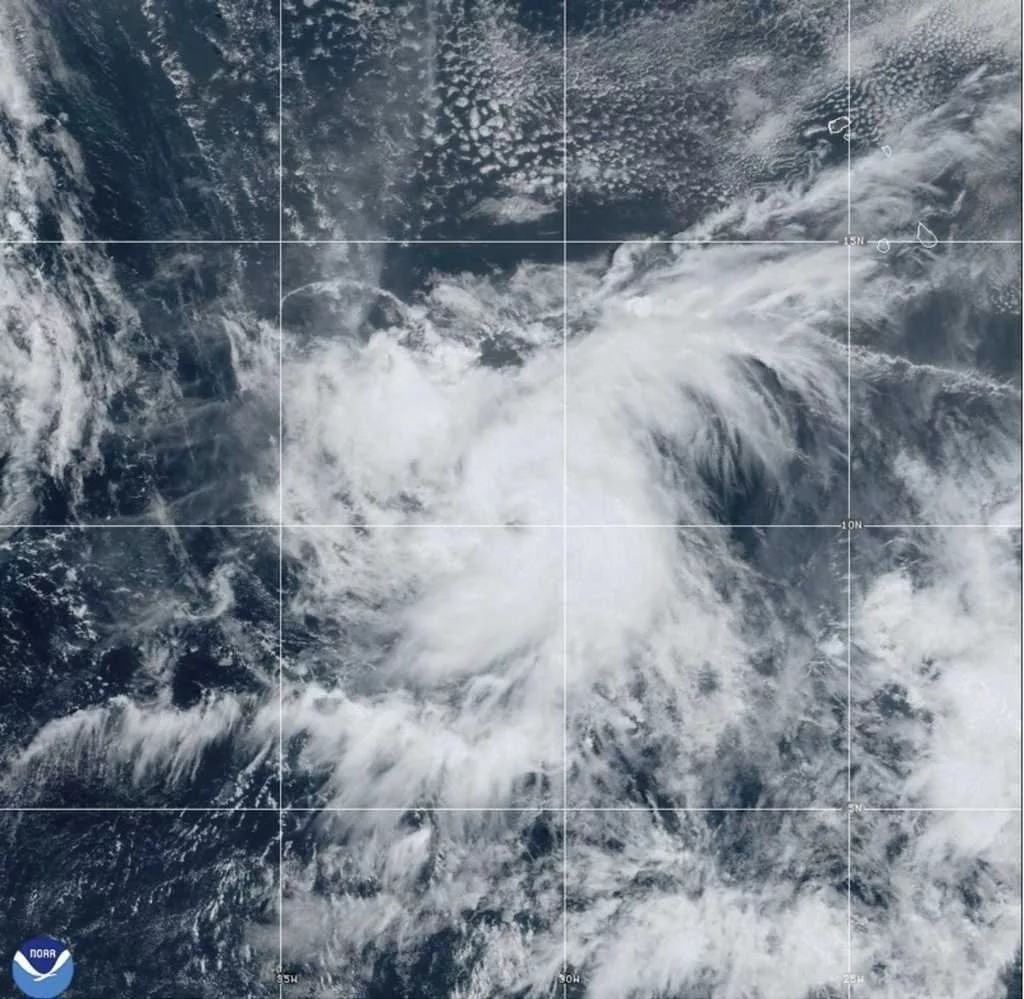 Leslie strengthens into a hurricane in the Atlantic