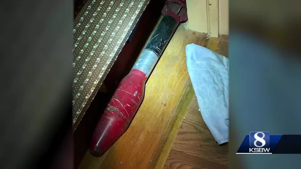 High explosive anti-tank rocket found in California home