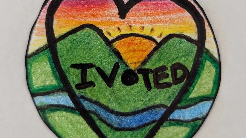 Kids redesign 'I voted' stickers for Election Day