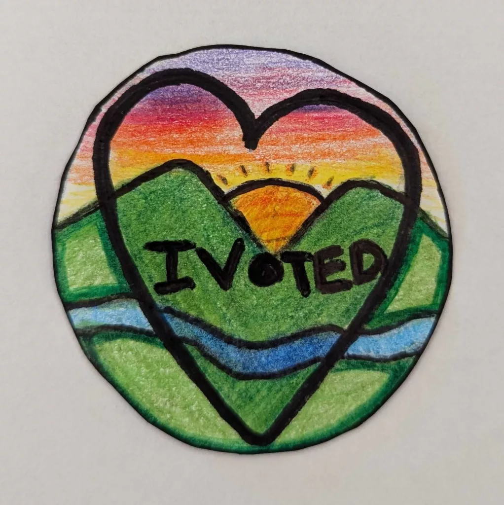 Kids redesign 'I voted' stickers for Election Day