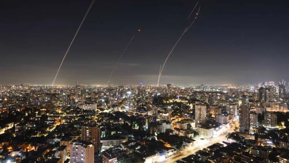 Projectiles launched from Gaza set off sirens in central Tel Aviv, Israeli military says