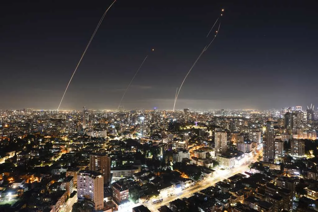 Projectiles launched from Gaza set off sirens in central Tel Aviv, Israeli military says