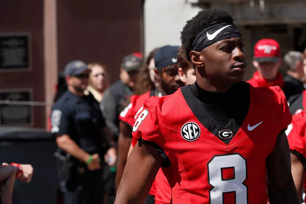 Georgia football player arrested, charged with assault on unborn child and battery