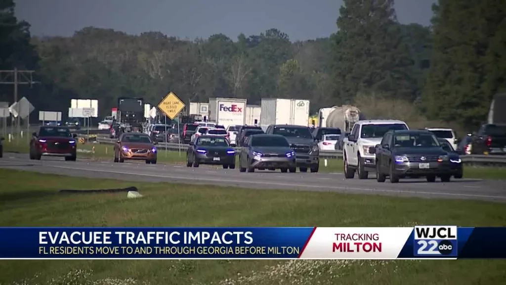 GDOT: I-95 sees historic traffic volumes from Hurricane Milton