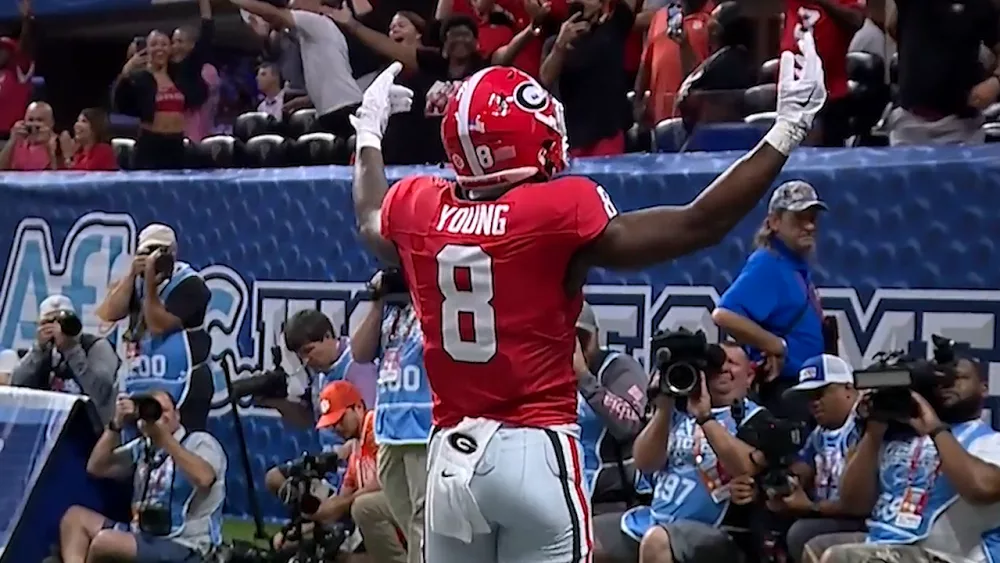 Georgia WR Colbie Young arrested on charges of battery and assault on an unborn child