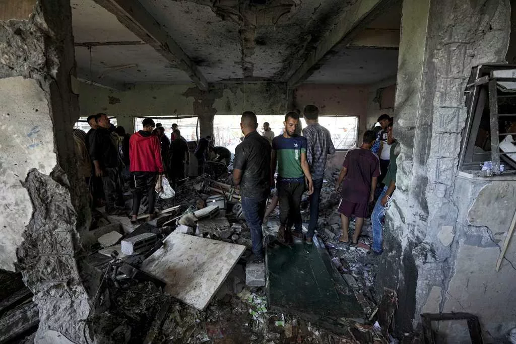 Israeli strike on a school-turned-shelter in Gaza kills at least 27 people