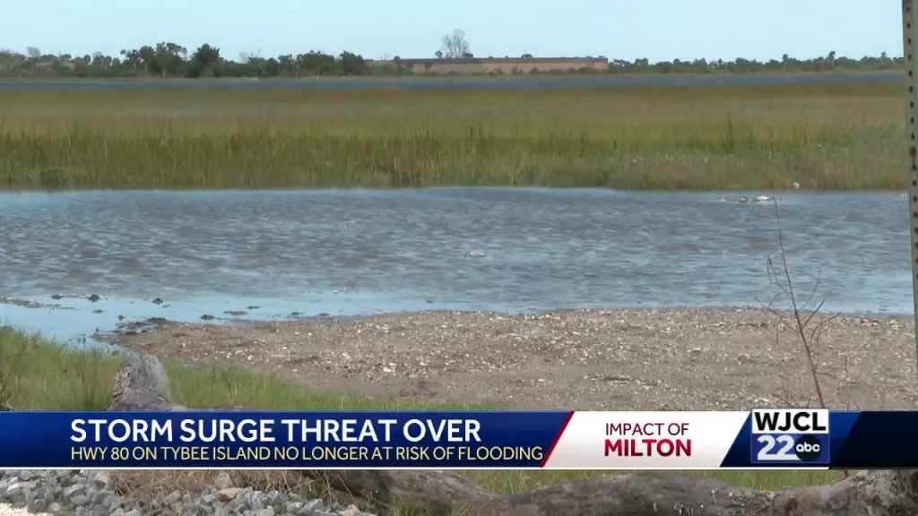 Tybee Island flooding concerns at ease, beach is closed