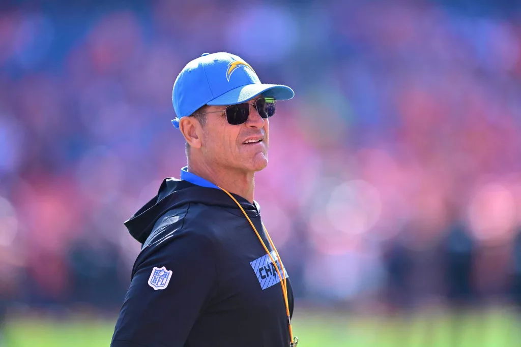 LA Chargers head coach Jim Harbaugh to wear heart monitor for two weeks after leaving Sunday's game with 'atrial flutter'