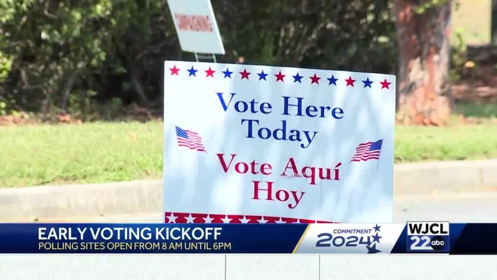 Early voting begins in Georgia with steady flow of voters in Chatham County