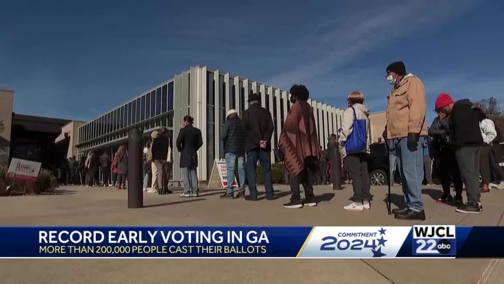 Record-breaking start to early voting in Georgia