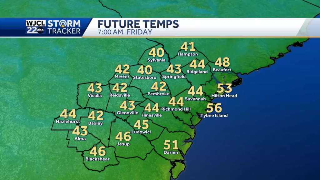 Friday starts cold...then a warming trend takes hold