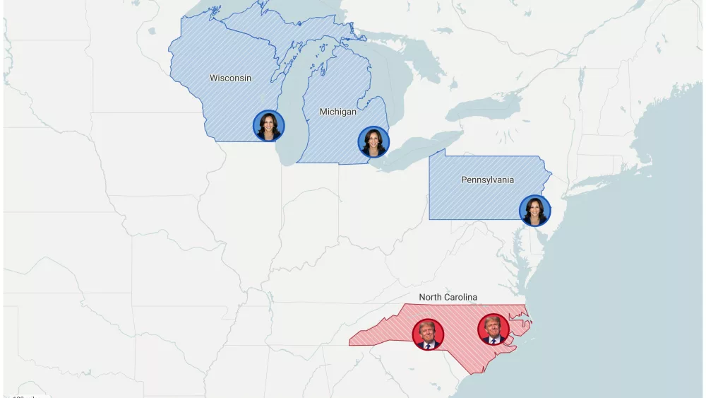 Interactive Map: Where are the presidential candidates on Oct. 21?