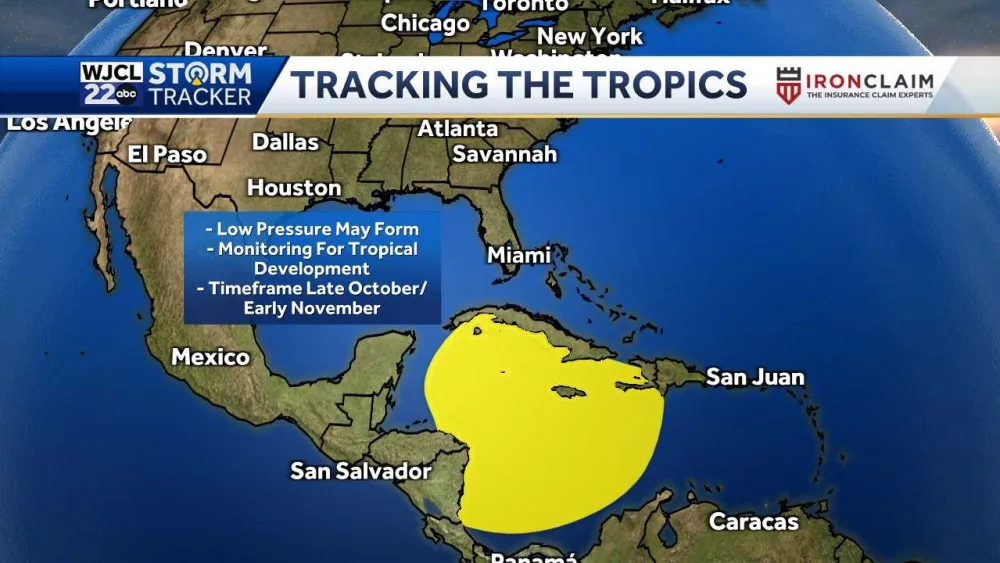 Monitoring the Caribbean for possible tropical activity early November