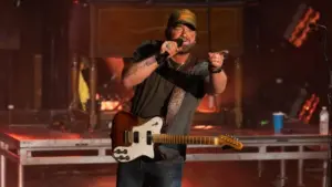 Lee Brice performs in Fort Lauderdale^ Florida^ on September 12^ 2025. The performance was part of his What You Know About That tour.