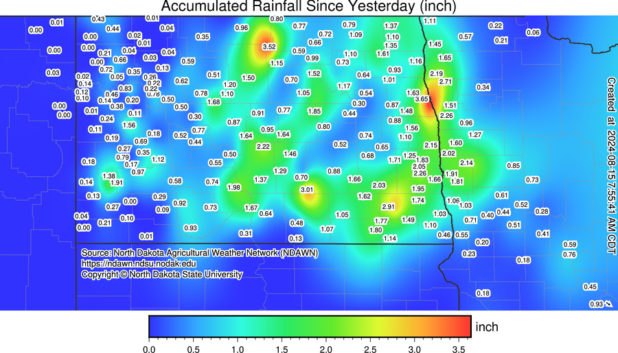 Rainfall totals