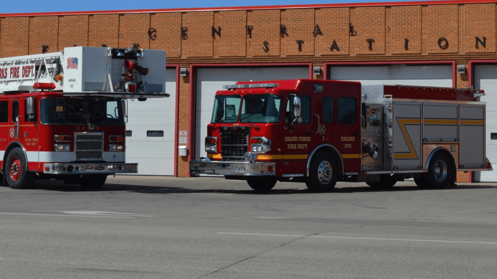 two fire engines