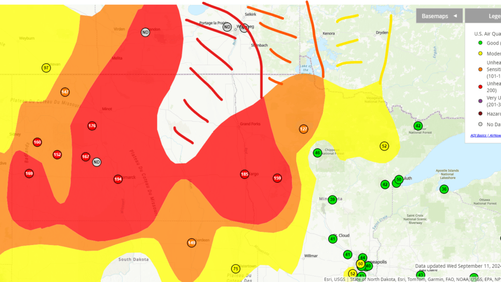 Air quality map