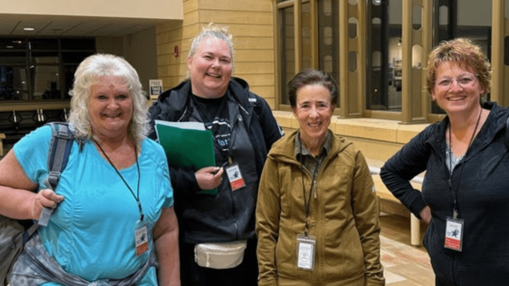 Four of six of the North Dakota Medical Reserve Corps members deploying from Bismarck^ ND. Three of these pictured also deployed to North Carolina in 2018.