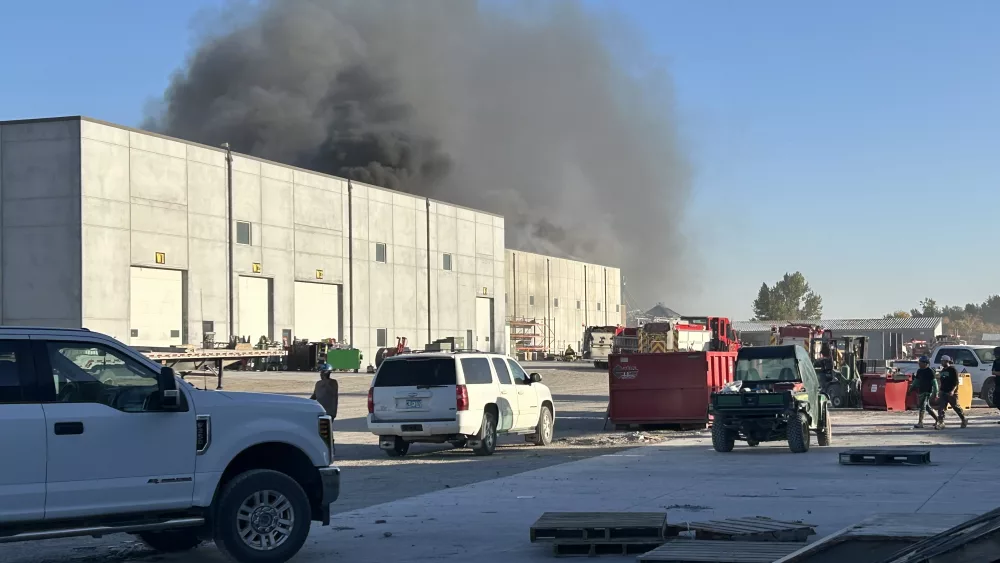 Image of Terracon Building on fire in Hawley, MN