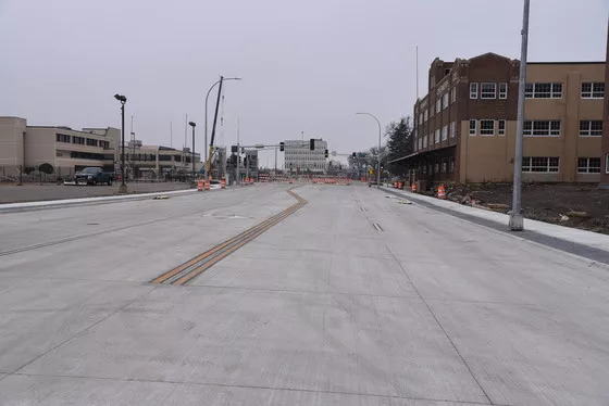 Moorhead 1st Street construction