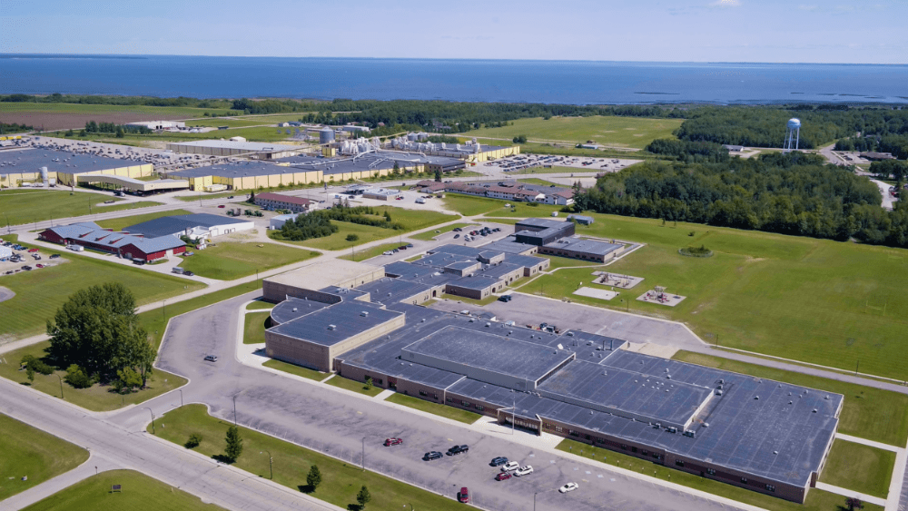 aerial view of buildings