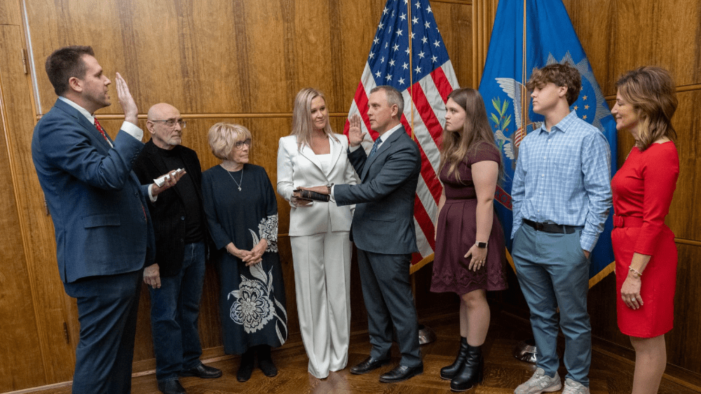 Oath of office given