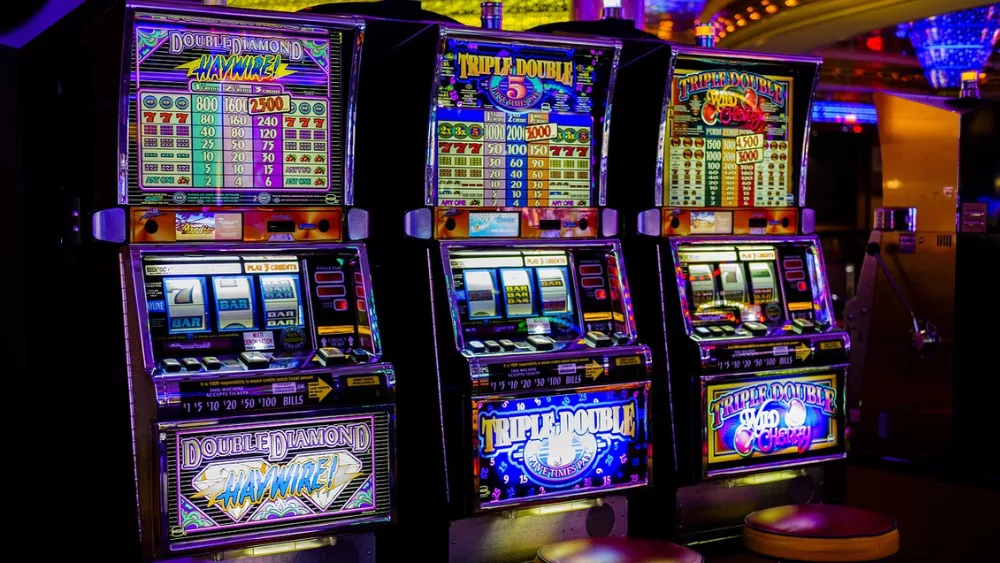 Machines in a casino