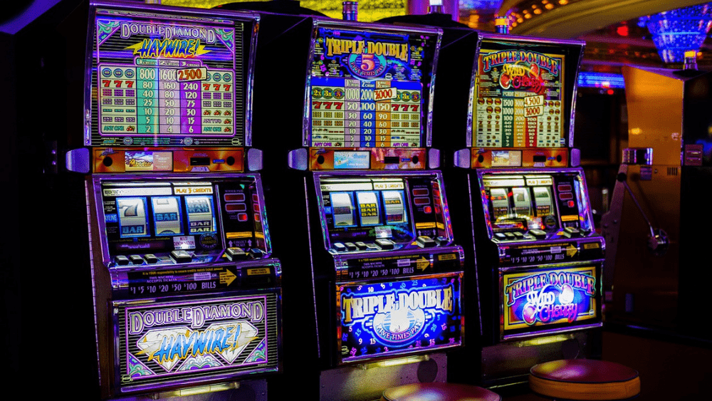 Machines in a casino