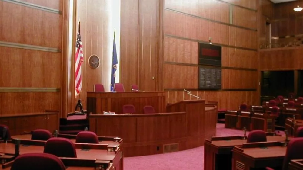 Shot of the ND Senate chamber