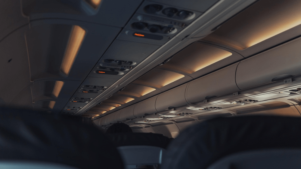 Image of the inside of a passenger plane