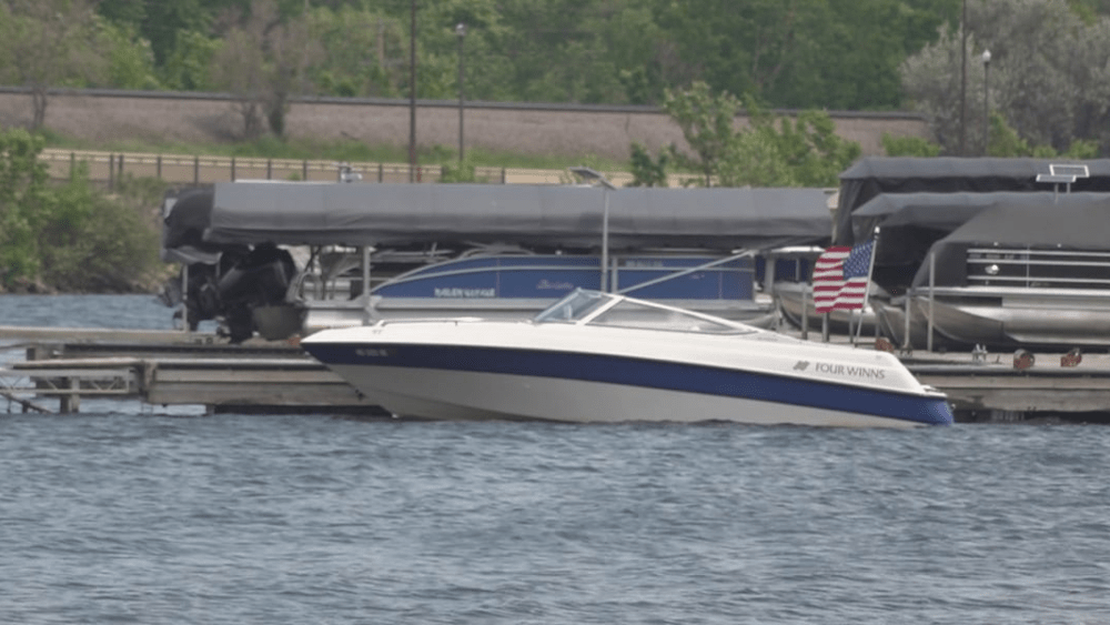 Image of boat on a lake