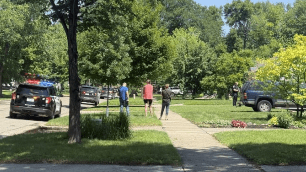 Scene at possible Moorhead drive-by shooting