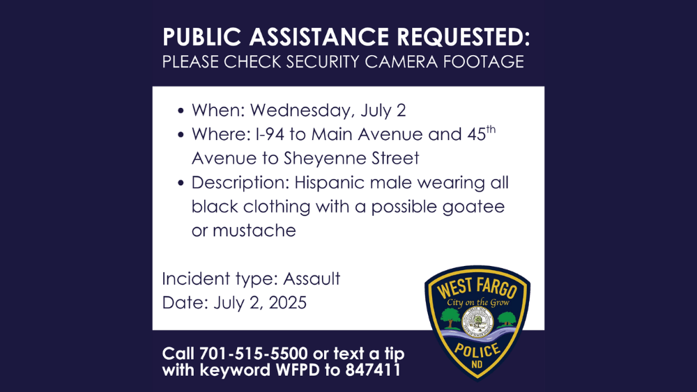 Image of details about the assault suspect