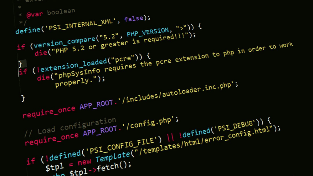 Image of random computer C++ code
