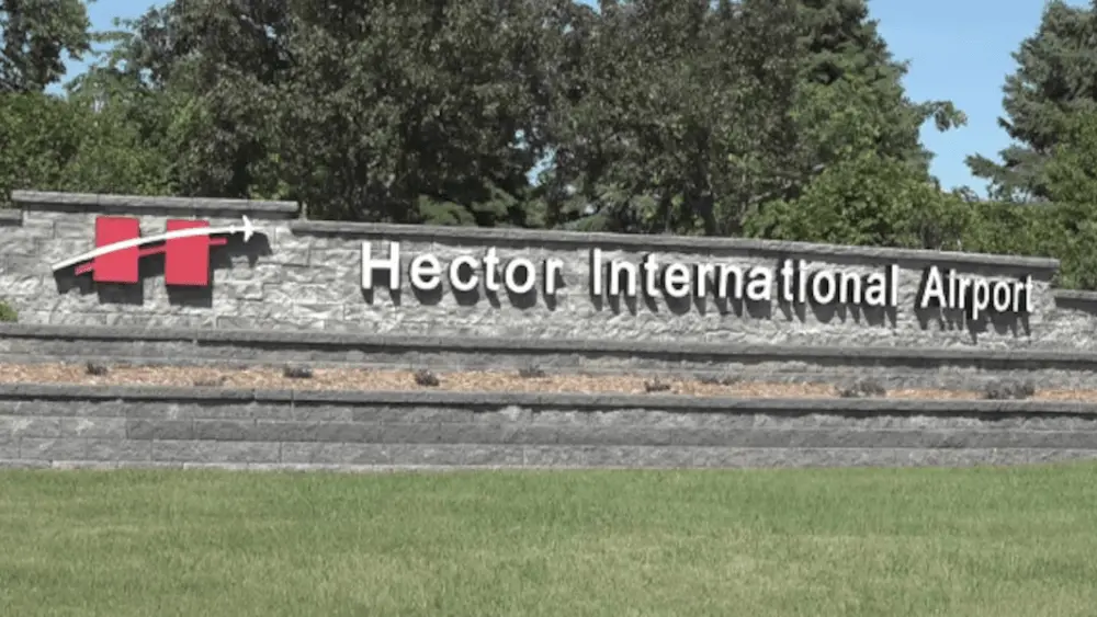 Image of Hector International Airport sign