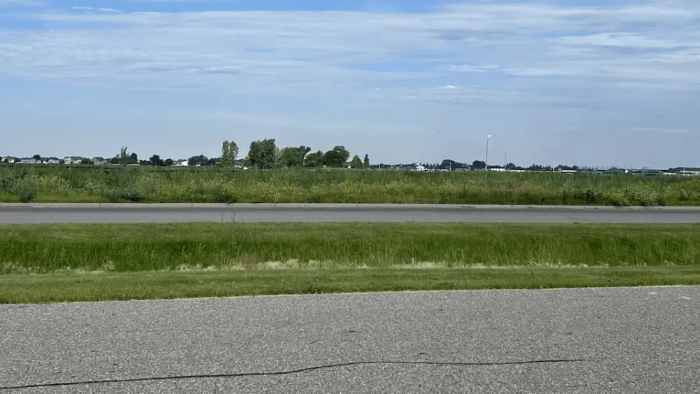 Image of perimeter area around standoff in Moorhead