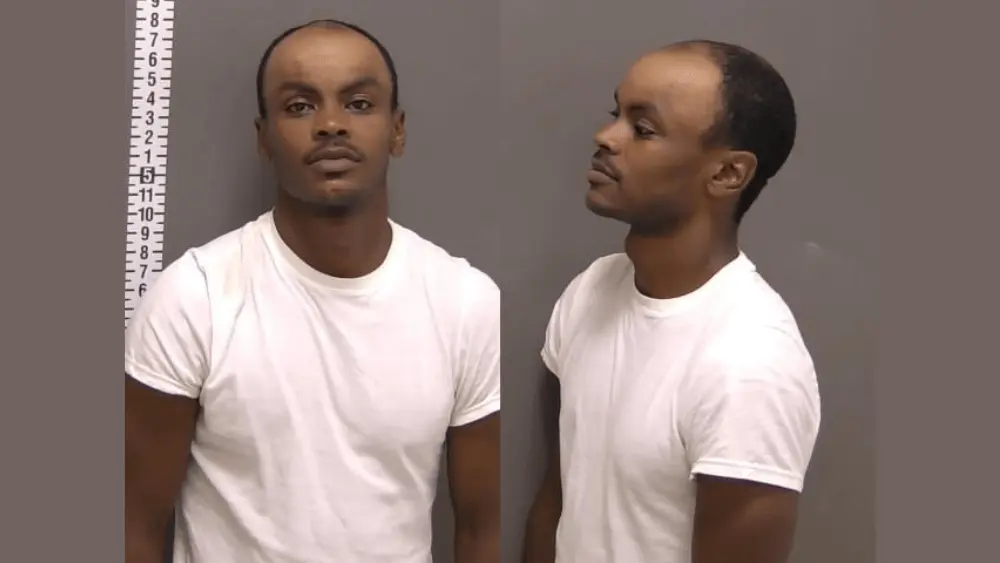 Mugshot of Drafton Eugene Jones had an outstanding nationwide warrant for attempted homicide