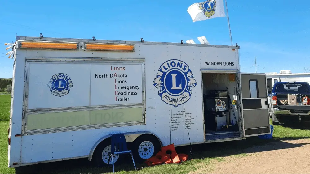 Image of one of the disaster relief trailers