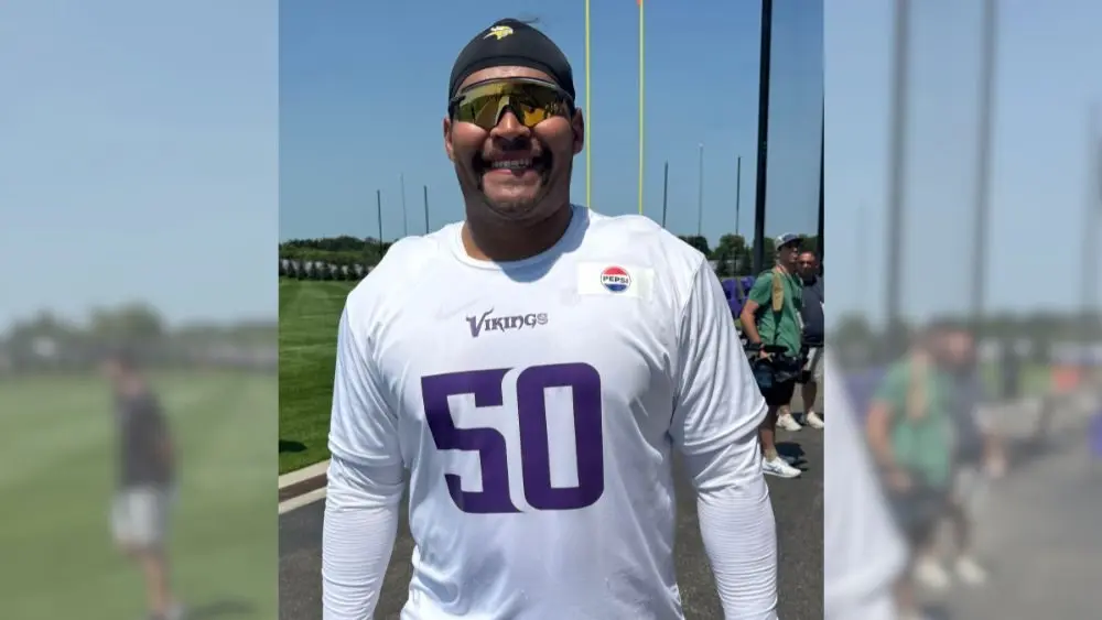 Minnesota Vikings defensive lineman Levi Drake Rodriguez