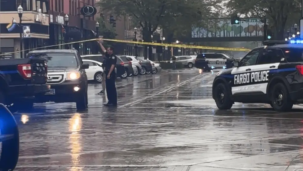 Image of downtown shooting police crime scene