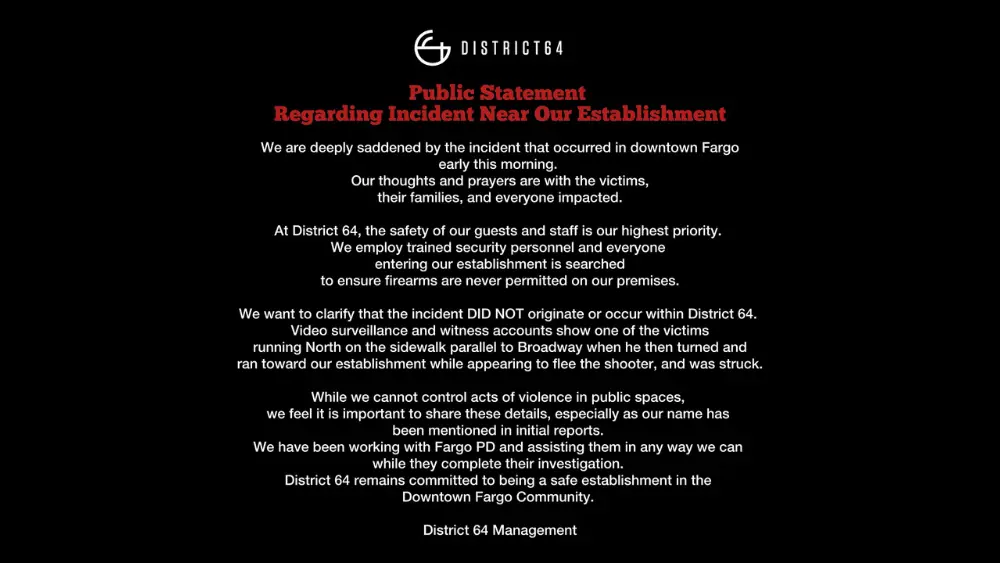 Image of statement shared on social media