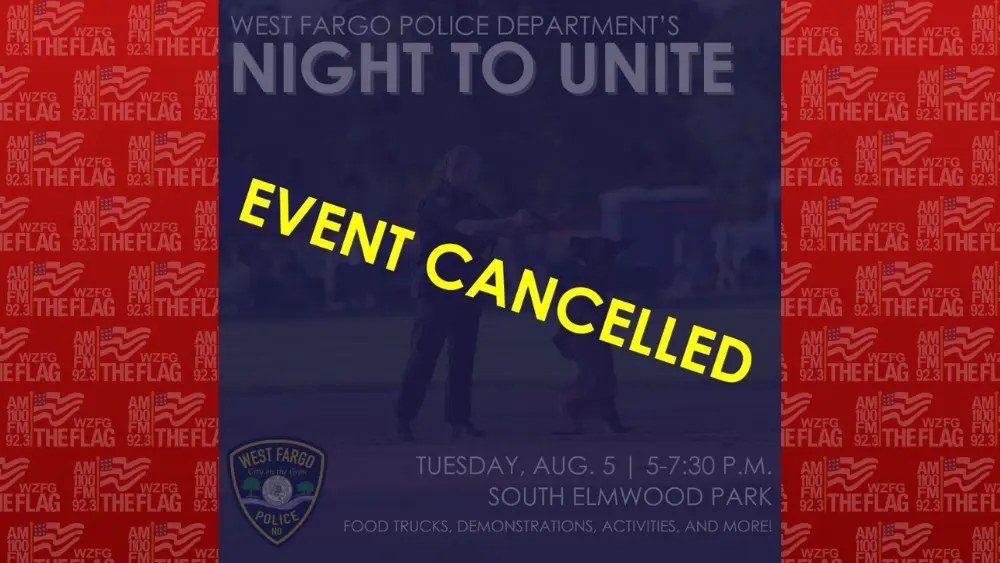 West Fargo Night To Unite cancelled The Flag