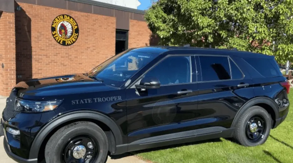 North Dakota Highway Patrol vehicle