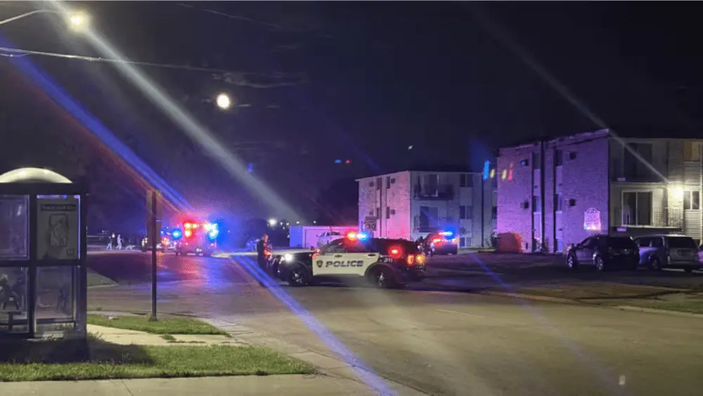 Image of Moorhead shooting scene and police response on Monday August 11th