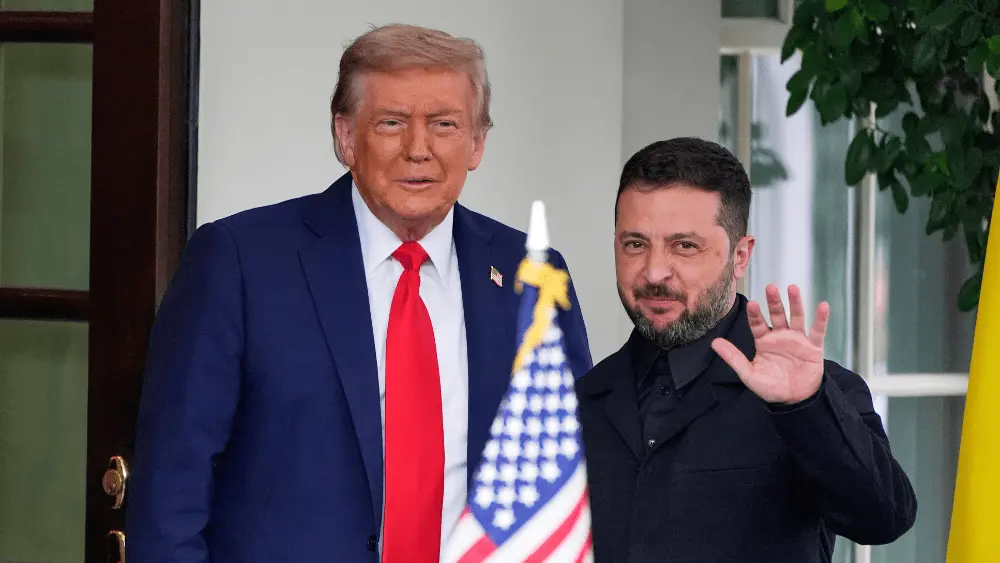 Image of President Trump and Ukraine's President