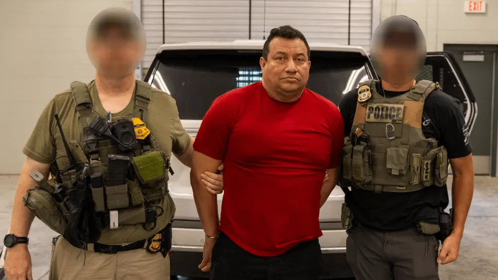 Image of illegal immigrant from Mexico arrested