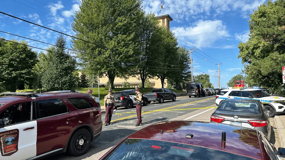 Image of police on scene